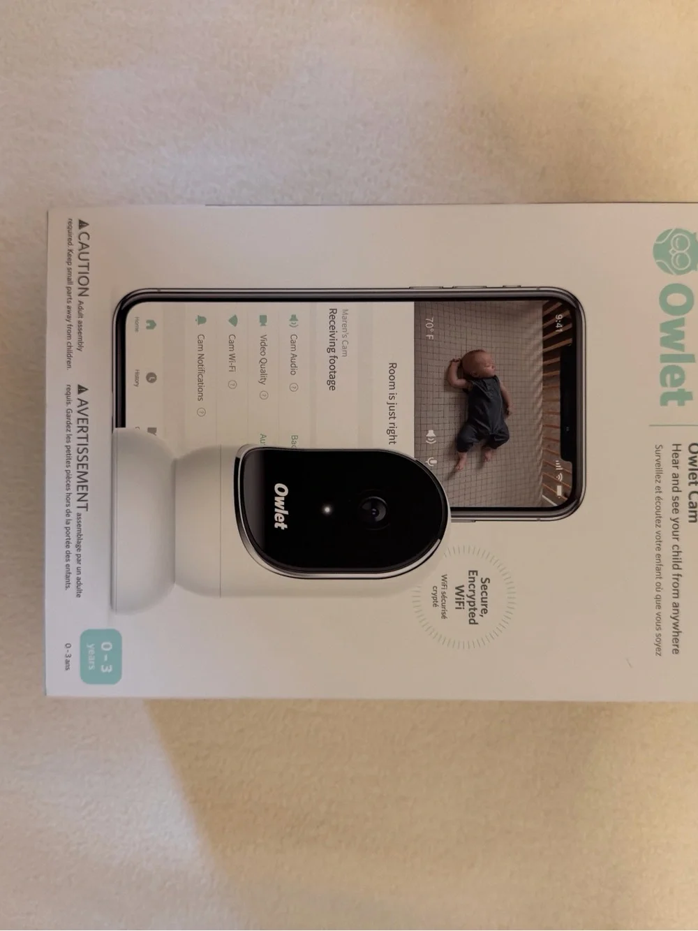 Owlet Smart Baby Monitor Camera - White